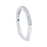 1/10 ct Diamond Carizza Wedding Band in 14K White Gold