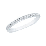 1/10 ct Diamond Carizza Wedding Band in 14K White Gold