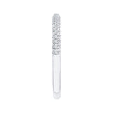 1/10 ct Diamond Carizza Wedding Band in 14K White Gold