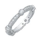 1/2 ct Diamond Carizza Wedding Band in 14K White Gold