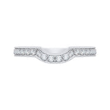 14K White Gold 5/8 ct Diamond Carizza Wedding Band