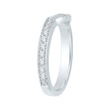 14K White Gold 5/8 ct Diamond Carizza Wedding Band