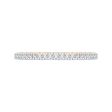 14K Two-Tone Gold 1/4 ct Diamond Carizza Wedding Band