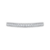 14K White Gold 1/3 ct Diamond Carizza Wedding Band