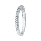 14K White Gold 1/3 ct Diamond Carizza Wedding Band