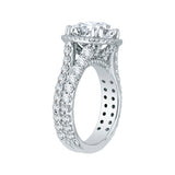14K White Gold 1 2/3 ct Diamond Carizza Bridal Ring