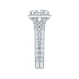 14K White Gold 1 2/3 ct Diamond Carizza Bridal Ring