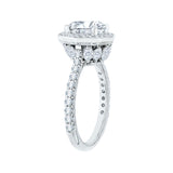 14K White Gold 1 1/4 ct Diamond Carizza Bridal Ring