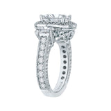 14K White Gold 1 5/8 ct Diamond Carizza Bridal Ring