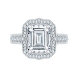 14K White Gold 1 ct Diamond Carizza Bridal Ring