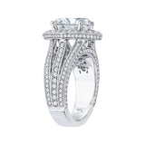 14K White Gold 1 3/8 ct Diamond Carizza Bridal Ring