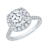 14K White Gold 1 ct Diamond Carizza Bridal Ring