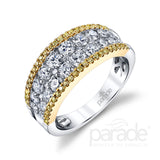 14K Two-Tone Diamond Fashion Ring 