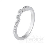 Parade Design 1/6 Ctw Diamond Wedding Band in 18K White Gold