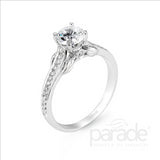 Parade Design 1/5 Ctw Diamond Semi-Mount Ring in 18K White Gold