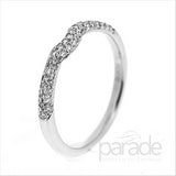 Parade Design 1/4 Ctw Diamond Wedding Band in 18K White Gold