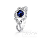 Parade Design 1/4 Ctw Diamond Bridal in 18K White Gold