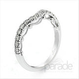 Parade Design 1/3 Ctw Diamond Wedding Band in 18K White Gold