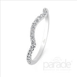 Parade Design 1/5 Ctw Diamond Wedding Band in 18K White Gold