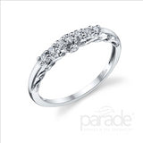 Parade Design 1/5 Ctw Diamond Wedding Band in 18K White Gold