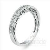 Parade Design 5/8 Ctw Diamond Wedding Band in 18K White Gold